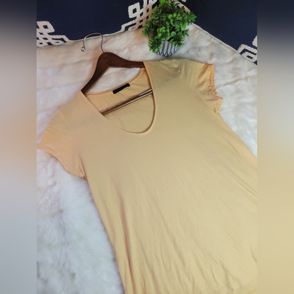 Drykorn For Beautiful People | AVIVI Classic Cotton Tee Shirt | Orange | Small - Picture 10 of 14